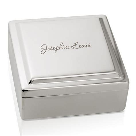 silver keepsake box engravable